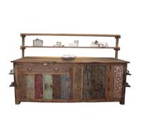 Handmade Bali Upcycled Teak Display & Dining Table 207X97Cm