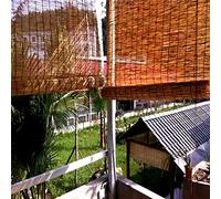 Handmade Bamboo Roller Shades Light Filtering Bamboo Blinds for Home & Office Retro Wooden Venetian Blinds DustResistant Easy to Install (130x310cm/51x122in)