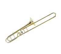 Handmade Bb/F Tone Tenor Trombone Yellow Brass Gold Lacquer Trombone With Case And Accessories Trombone for Beginner