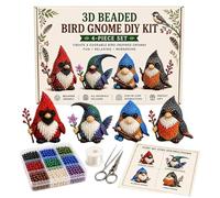 Handmade Bead Art Mosaic Kit with Full Materials & Instructions Creative DIY Decoration Beginner-Friendly Home Decoration Jewelry Making Supplies for Adult