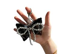 Handmade Beaded Bowknot Keychain Fashionable Bag And Phone Jewelry Fashion Pendant For Women Everyday Carrying Women Purse Charm