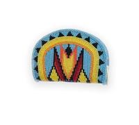 Handmade Beaded Coin Purse| Bohemian Beaded Coin Pouch - Colorful Czech Beads Design| Vintage-Style Beaded Coin Bag| Small Wallets| Birthday Graduatiaon Gifts., Firozi Luster, Traditional Native