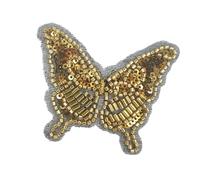 Handmade Beaded Neck Patches Hand Sewing Applique for Fashionable Craft Project and Themed Event Costume Decoration Customizable Clothing Patches