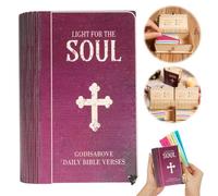 Handmade Bible Verse Cards Box, Gifts for Catholic Men Women, 90Pcs Christian Bible Verse Cards Box, Inspirational Scripture Memory Card for Daily Encouragement Prayer & Reflection