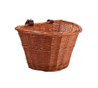 Handmade Bicycle Basket Front Detachable Wicker Large Capacity Rattan Bike Storage Outdoor Basket