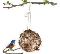 Handmade Bird House and Bird House Materials, Ball Hummingbird Nests | Bird Nesting Ball Material for Wild Birds, Refillable Bird Nesting Station for Outdoor Use, Hummingbird House for Bird Watching