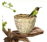 Handmade Bird Nest for Cage - Breathable Sleeping Cave | Parrot Nesting Hatching House | Bed for Finch Canary Parakeets Cockatiels Cockatoos Quail Hummingbird Backyard