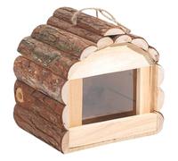 Handmade Bird Nest House Outdoor Safe Shelter Place Bird Breeding Box Tree House for Finches and Wrens Wild Bird House