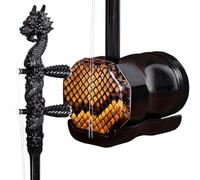 Handmade Black Sandalwood Flat Octagonal Dragon Head Erhu Chinese Ethnic Erhu Musical Instrument With Accessories Professional Erhu