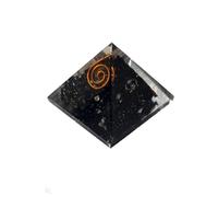 Handmade Black Tourmaline Pyramid Healing Crystals Reiki Powered Orgone with SSB Coil Pyramid Metaphysical with Gift Box for Positive Energy Protection