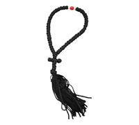 Handmade Blessed Christian Orthodox Greek Komboskoini Prayer Rope 50 Knots Black