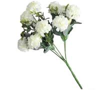 Handmade Blue Hydrangea for stem 30x15cm Silk Flower Arrangement(White)