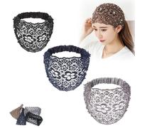 Handmade Bohemian-style lace headbands, adorned with pearls and crystals, breathable and comfortable, elegant and versatile, suitable for everyday wear and various festive occasions.