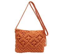 Handmade Bohemian - Style Macramé Crossbody Bag For Women - Artistic & Versatile Design -PerfectForBeachDays(Orange)