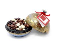 Handmade Bonbonnière filled with Assorted Chocolate Coated Raisins, Palm Oil Free, 130g