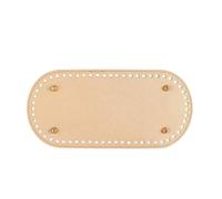 Handmade Bottom for Knitted Bags PU Leather Base Handmade Bag Bottom for Hook DIY Women Purse Handbag Knitting Crochet Bags Accessories Parts(Gold,22x10cm)