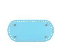 Handmade Bottom for Knitted Bags PU Leather Base Handmade Bag Bottom for Hook DIY Women Purse Handbag Knitting Crochet Bags Accessories Parts(Blue,26.5x8cm)