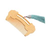 Handmade Boxwood Comb Lock Engraving for Scalp Fine Tooth Wooden Hair and Beard Grooming Tool Present