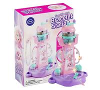 Handmade Bracelet Kit - Bead Machine Set, Creative Jewelry Assembly Tool, Colorful Bead Weaving System, Compact Table Design, Competent Activity Toy