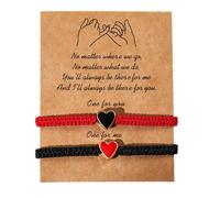 Handmade Braided Couples bracelet Matching bracelets for couples Love Knot Woven Bracelets Adjustable Rope Bracelets for Men and Women Red String Bracelet Protection Gift for Boyfriend Girlfriend, S
