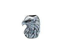 Handmade Brass Bird Eagle Head Model Beads Pendant, Personalized Jewelry Making Supplies for DIY Enthusiasts, Ideal Paracord Beads Charm Accessories, M, Brass, No Gemstone