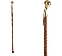 Handmade Brass Designer Head Handle Vintage Wooden Walking Cane for Men | Walking Cane for Woman | Walking Stick for Senior Citizen| Fantasy Costume Walking Stick Best for Events & Parties