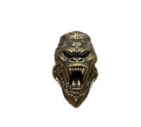 Handmade Brass Gorilla EDC Beads Pendant, Personalized Jewelry Making Supplies for DIY Enthusiasts, Ideal Paracord Beads Charm Accessories