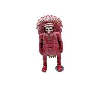 Handmade Brass Indian Chief Skull Model Beads Pendant, Personalized Jewelry Making Supplies for DIY Enthusiasts, Ideal Paracord Beads Charm Accessories, M, Brass, No Gemstone