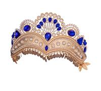 Handmade Bridal Crystal Tiaras Sparkling Crystals Headdress Shimmering Rhinestones Headwear Accessories For Women Bridal Crown