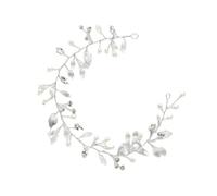 Handmade Bridal Hair Vine With Rhinestones And Pearls Delicate Hairband For Women And Girls Elegant Crystal Headband