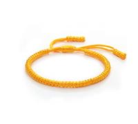 Handmade Buddhist Multicolor Lucky Knot String for Women Adjustable Charm for Men (Metal Color : Rose red)