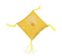 Handmade Buddhist Singing Bowl Mat Square Cushion for Sound Bowl Embroidery Patterns Decorative Base for Meditation and Yoga Random Color