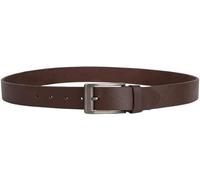 Handmade Buff Leather Belt for Men - Reversible Luxury Belt with Shield Buckle |Monza Thunder Brown - Sizes 32-46 (42)