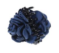 Handmade Burn Edge Flower Hair Claw Clip for Women - Trendy Floral Hair Accessories for Business and Casual Wear(6NavyBlue)