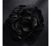 Handmade Burn Edge Flower Hair Claw Clip for Women - Trendy Floral Hair Accessories for Business and Casual Wear(5inblack.)