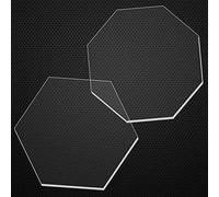 Handmade By Stukk 2 Acrylic Hexagon Octagon Shape Ganaching Plates Clear Ganache Cake Decorating Board