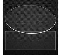 Handmade By Stukk 2 Acrylic Rectangle Oval Shape Ganaching Plates Clear Ganache Cake Decorating Board