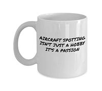 Handmade By Stukk Aircraft Spotting Isn't Just A Hobby It's A Passion Funny Coffee Cups & Mugs, Ceramic Coffee Mug, 11 oz