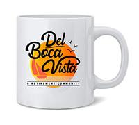 Handmade By Stukk Del Boca Vista Retirement Community 90s Graphic Mug | Ceramic Coffee Mug | Stylish Printed Design | Tea & Coffee Cup Gift for Men Women Friends and Family | 11oz