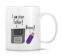 Handmade By Stukk Funny Technical Tech Support IT Computer G loppy Disk USB Drive Coffee Mugs | Ceramic Coffee Mug | Father's Day Mug | Stylish Printed Design | Tea & Coffee Cup | 11oz