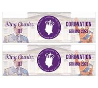 Handmade by Stukk King Charles III Banners Coronation Party Royal Long Live Crown Union Jack Decor