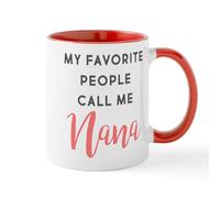 Handmade By Stukk My Favorite People Call Me Nana Ceramic Mug Ceramic Coffee Mug | Ceramic Coffee Mug | Stylish Printed Design | Tea & Coffee Cup Gift for Men Women Friends and FA | 11oz