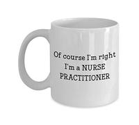 Handmade By Stukk Nurse Practitioner Mugs - Gift for Nurse- Funny Tea Hot Cocoa - Birthday, Ceramic Coffee Mug, 11 oz