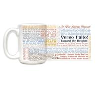 Handmade By Stukk Saint Pier Giorgio Frassati Quote Mug | Ceramic Coffee Mug | Stylish Printed Design | Tea & Coffee Cup Gift for Men Women Friends and Family | 11oz