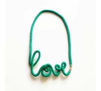 Handmade by Tinni Love Word Necklace - Emerald Green