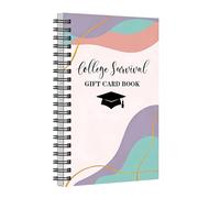 Handmade Card Book Student Graduation, 7x5 inch Handmade Survival Booklet, College Card Book, for Students Teens Birthday High School University College Dorm
