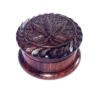 Handmade Carved Artistic Natural Antique Designer 2 Inch unique eco friendly 2Part Herb Grinder for Gifts