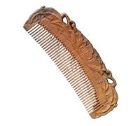 Handmade Carving Wooden Comb Head Massage Hair Styling Care Tool Comb(L)