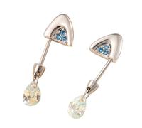 Handmade Cats Ear Piercing Studs With Cubic Zirconia Trendy Bone Nails Women Accessories Elegant Body Jewelry Stainless Steel Cats Bone Nail Earrings