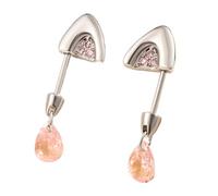 Handmade Cats Ear Piercing Studs With Cubic Zirconia Trendy Bone Nails Women Accessories Elegant Body Jewelry Stainless Steel Cats Bone Nail Earrings